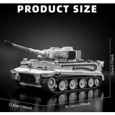  Tigris tank (2.vh német harckocsi) építőkészlet- téli álcázással