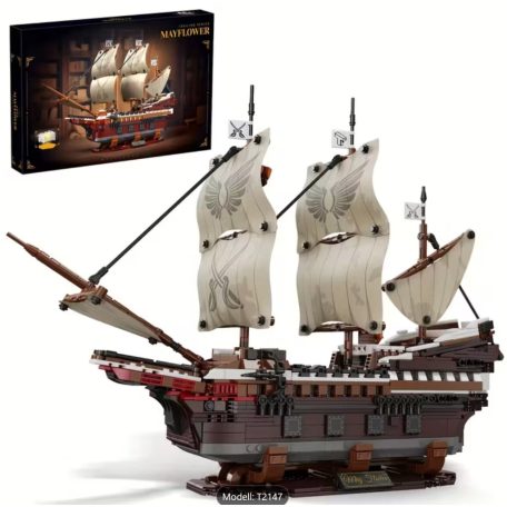 Mayflower vitorlás hajó építőkészlet, 2000+ darabos