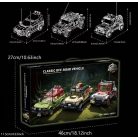Jurassic Park terepjárók építőkészlet 1600+ darabos