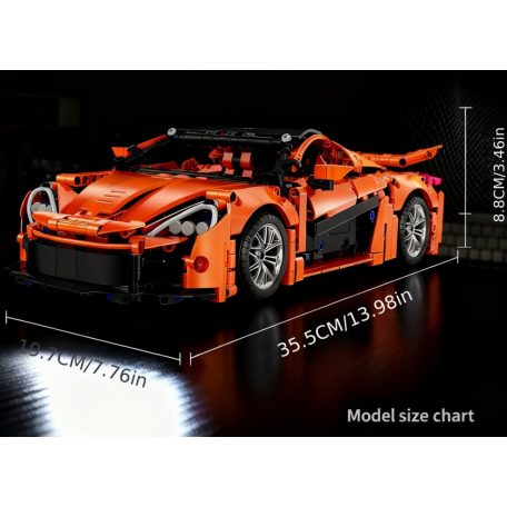 Mclaren sportkocsi építőkészlet, 1100+ darabos