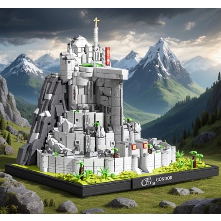 Lord of the rings: Gondor fehér városa 2200+ darabos