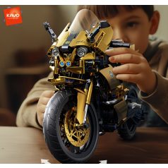 Sportmotor építőkészlet, arany színű, 1000+ darabos