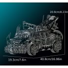 Hummer MAD MAX építőkészlet, 2000+ darabos