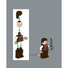 Will Turner - Reddish Brown Vest Karib tenger kalózai / pirates of the caribbean lego figura