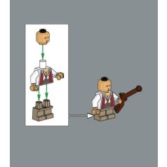   Marty Karib tenger kalózai / pirates of the caribbean lego figura