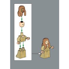   Elizabeth Swann - Tan Dress Karib tenger kalózai / pirates of the caribbean lego figura