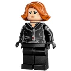   Fekete Özvegy lego figura / Black Widow - Black Jumpsuit, Dark Orange Short Hair, Plain Legs, Printed Arms