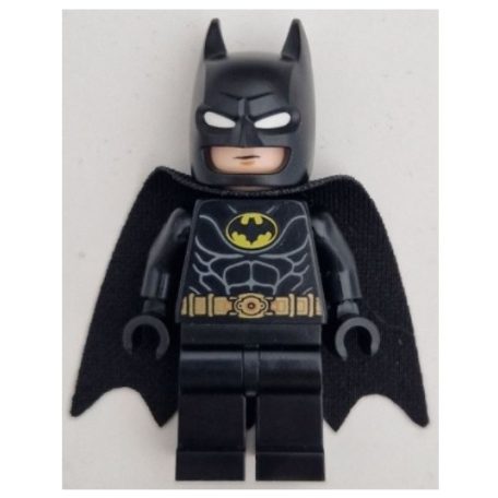  Batman lego figura / Batman - Black Suit, Gold Belt, Cowl with White Eyes, Neutral / Angry with Bared Teeth