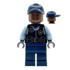   Security Guard Arkham Asylum - Female, Dark Blue Cap, Black Vest lego batman figura