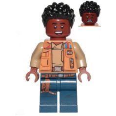   Finn lego star wars figura - Medium Nougat Jacket, Dark Blue Legs with Holster