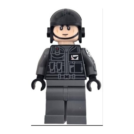 Imperial Shuttle Pilot - Light Nougat Head, Black Aviator Cap lego star wars figura