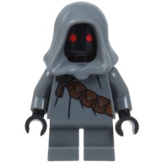   Jawa - Dark Bluish Gray Offworld Outfit, Strap with Pouches, lego star wars figura