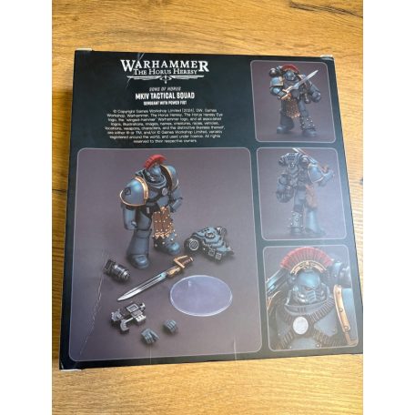 Warhammer 40k Sons of Horus MKIV Tactical Squad Sergeant with power fist